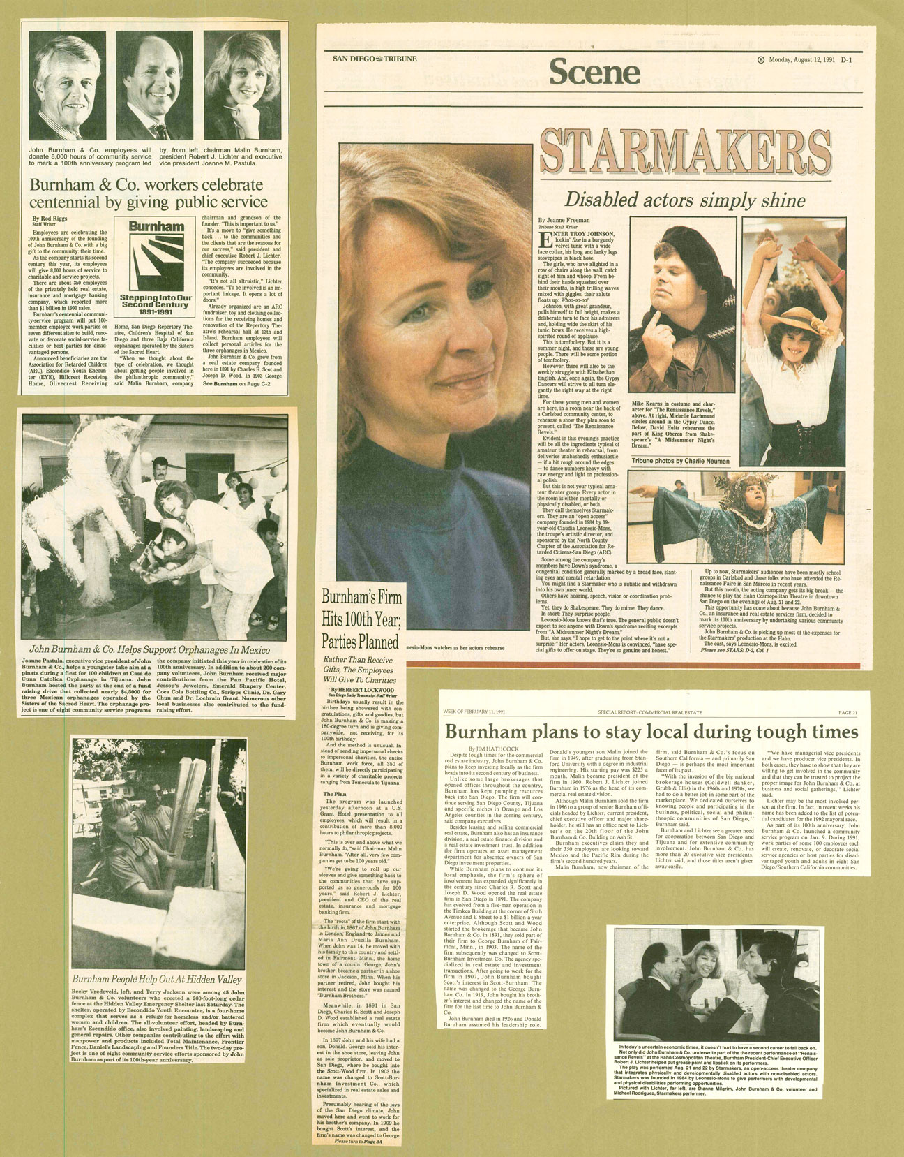 John Burnham and Co. clippings