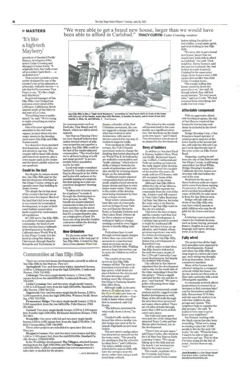 San Elijo Hills article page 2